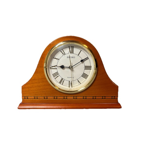 Vintage SEIKO Quartz Alarm Clock Table Mantle Desk‎ Works Charming Timekeeping - Picture 1 of 15